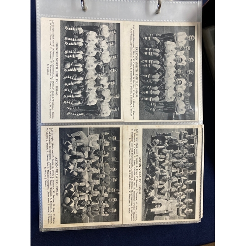 114 - Four albums of Cigarette cards, Wills, Players., Ogdens etc plus Whitbread signs, football teams,