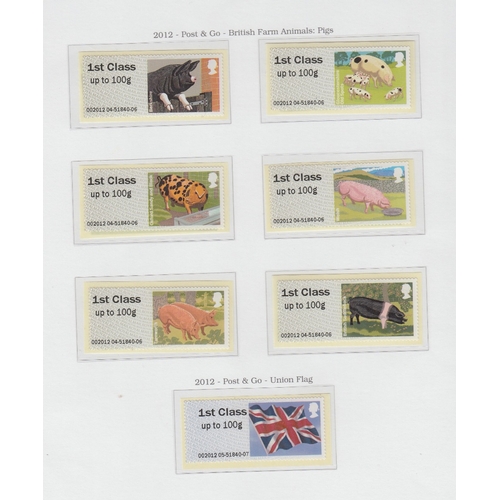 172 - 2012 Post and Go mint sets, Cattle, Sheep, pigs Face £31.35