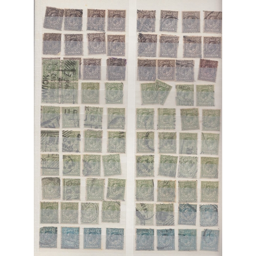 138 - STAMPS GREAT BRITAIN Used accumulation EDVII to GV in blue stockbook, duplicated but not checked for... 