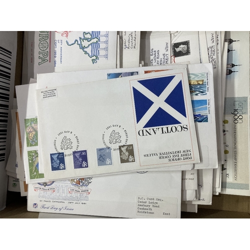 141 - Box of mainly 1980's First Day Covers