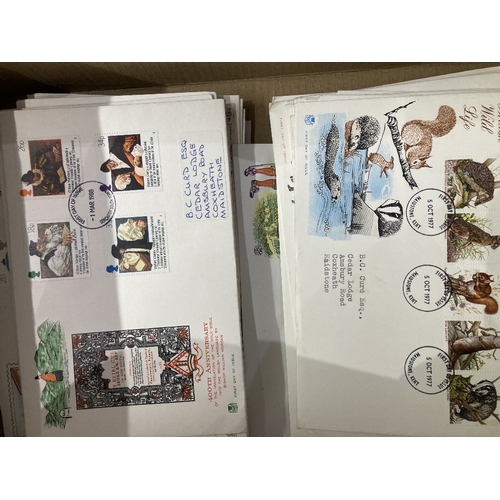 141 - Box of mainly 1980's First Day Covers