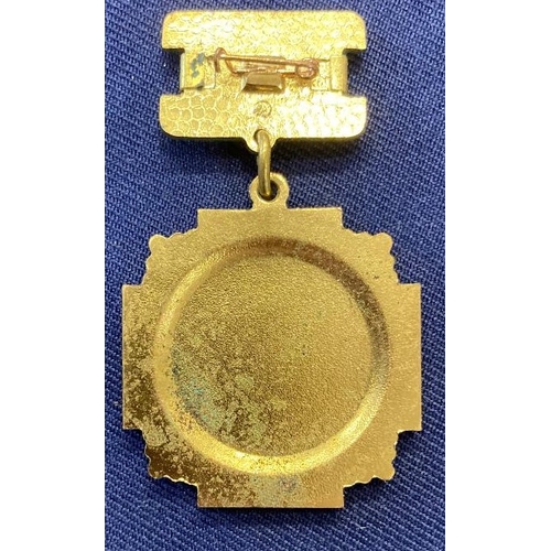 67 - Gilt and enamel Russian medal