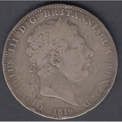 112A - 1819 Silver Crown George III in good to fine condition