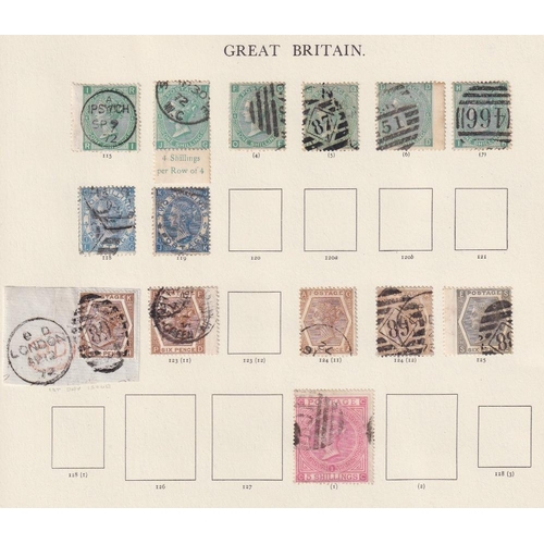 242 - STAMPS GREAT BRITAIN Used collection on Windsor album pages 1841 to 1951, good run of line engraved ... 