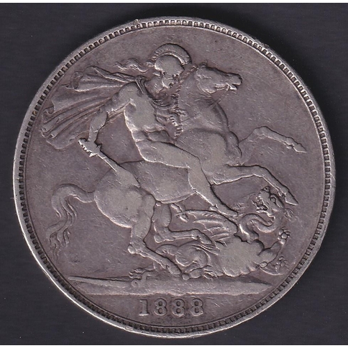 625 - COINS 1888 QV Silver Crown in good condition