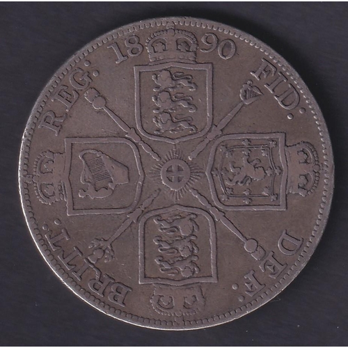 626 - COINS 1890 QV Silver Crown in good condition