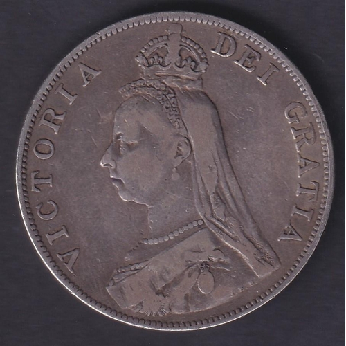 626 - COINS 1890 QV Silver Crown in good condition