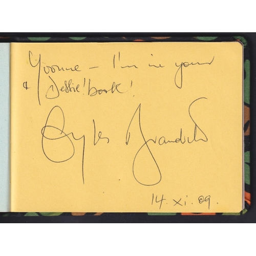 638 - AUTOGRAPH Rick Wakeman personally signed and dedicated autograph in a small autograph book, also in ... 