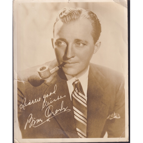 650 - AUTOGRAPH Bing Crosby, two signed letters special Hollywood letter head dated 1946 and 1947 to same ... 