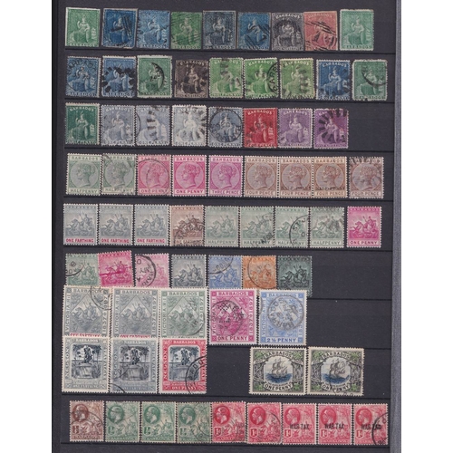 30 - STAMPS British Commonwealth QV to QEII mint and used in stockbook Aden to Barbados, including 1948 W... 