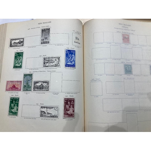 88 - STAMPS George VI Crown album, sparsely filled but in good condition for re-use or completion