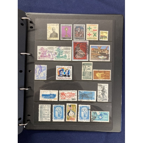 106 - STAMPS World accumulation in four binders mint and used, mainly modern issues including Western Euro... 