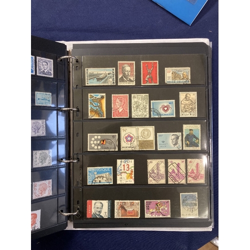 106 - STAMPS World accumulation in four binders mint and used, mainly modern issues including Western Euro... 