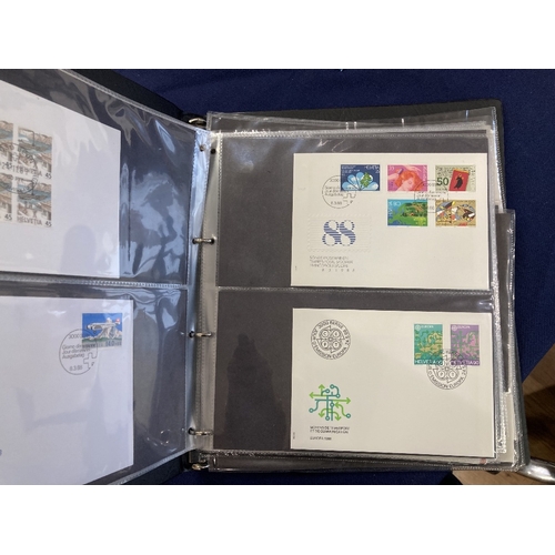 106 - STAMPS World accumulation in four binders mint and used, mainly modern issues including Western Euro... 