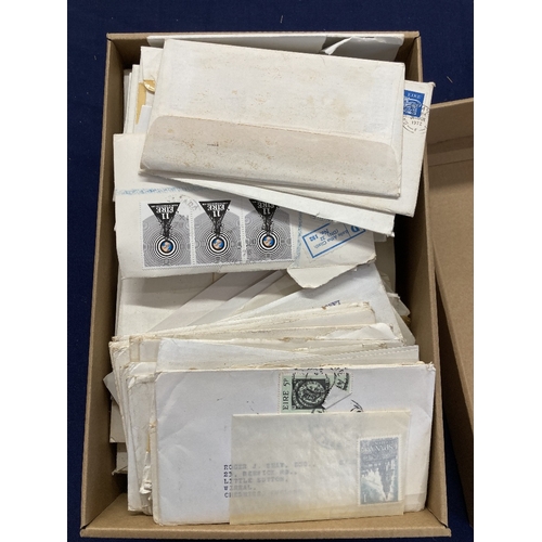 126 - STAMPS Box of envelopes with World stamps bought from an Irish dealer, lots of modern Spain and Cypr... 