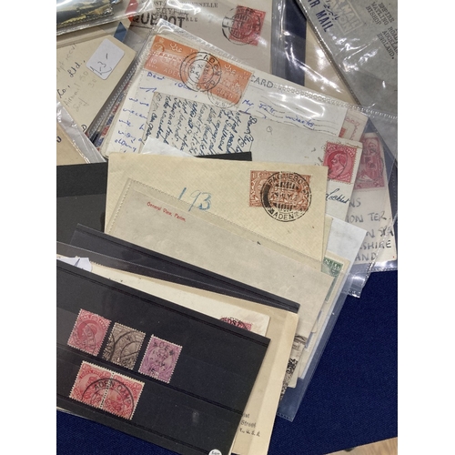 181 - STAMPS ADEN, small accumulation of early covers and postcards, plus one or two stamps on stock cards... 