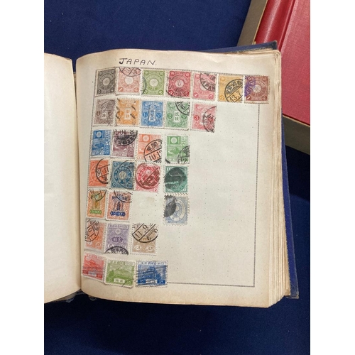 39 - STAMPS Three old World albums, both crammed full, both virtually unpicked so potential finds to be h... 