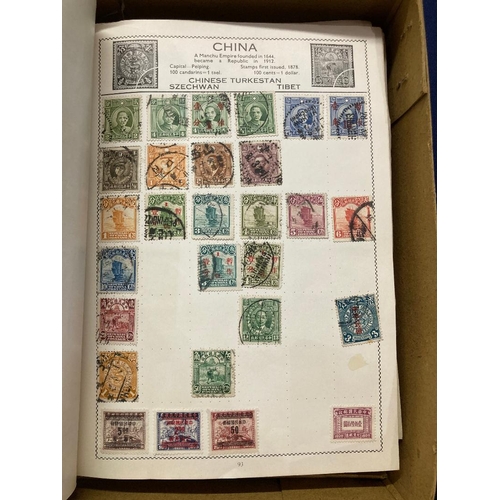 39 - STAMPS Three old World albums, both crammed full, both virtually unpicked so potential finds to be h... 