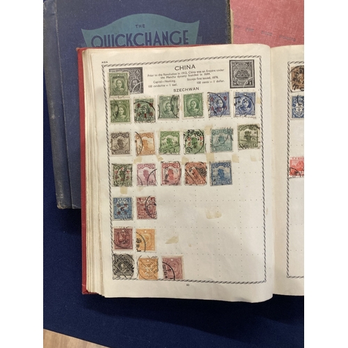 39 - STAMPS Three old World albums, both crammed full, both virtually unpicked so potential finds to be h... 