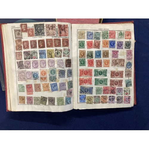 39 - STAMPS Three old World albums, both crammed full, both virtually unpicked so potential finds to be h... 