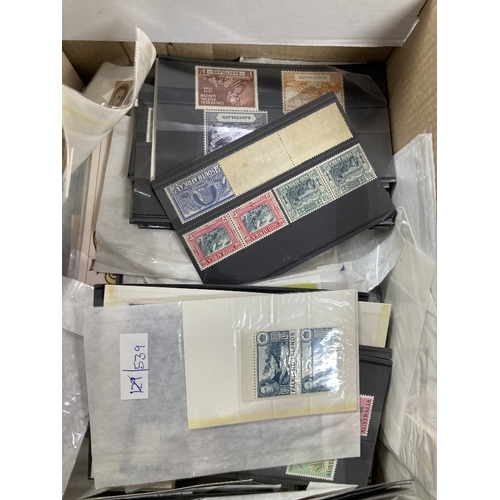 49 - STAMPS British Commonwealth box of mint and used all periods mainly on stock cards, better spotted i... 