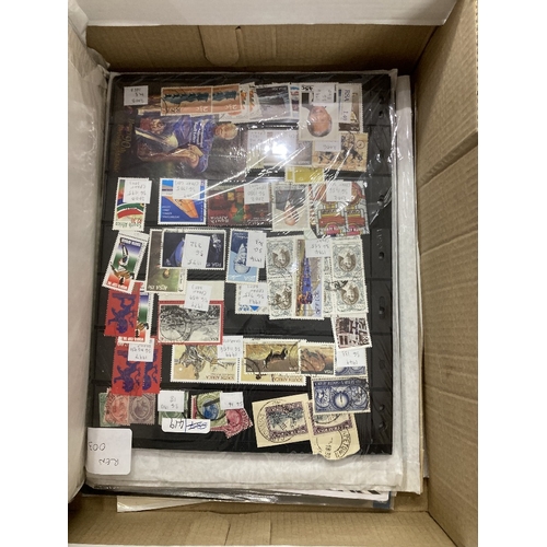 61 - STAMPS World accumulation on stock cards, album pages etc, much to sort through, noted to include 19... 