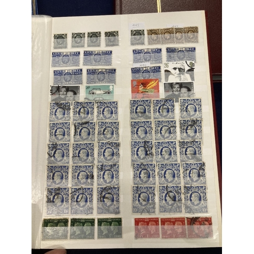 102 - STAMPS World accumulation in three stockbooks, mainly modern but there is some early GB