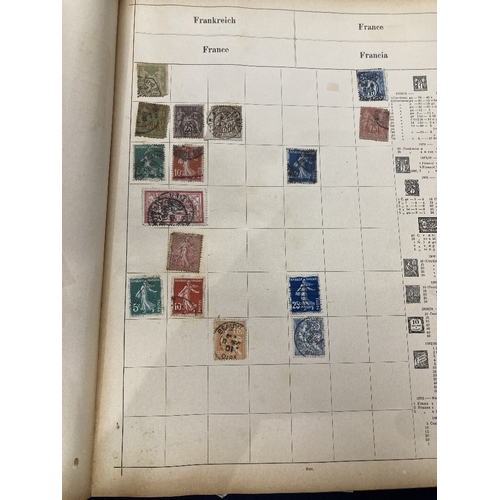 118 - STAMPS World album, very old appears to be pre 1930's, may well be hiding a few gems !