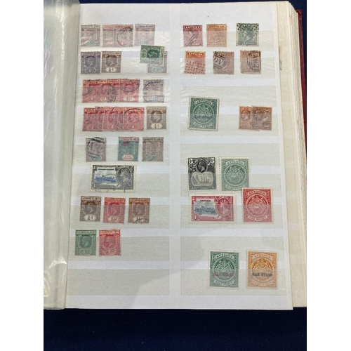 29 - STAMPS British Commonwealth in red stockbook little or no duplication mainly QV to GV (100's)