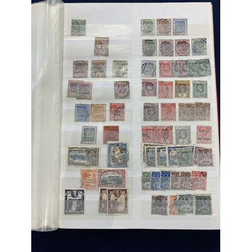 29 - STAMPS British Commonwealth in red stockbook little or no duplication mainly QV to GV (100's)