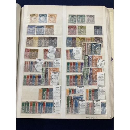 41 - STAMPS Europe mainly used accumulation in stock book, including better early Denmark airmails to 1kr... 