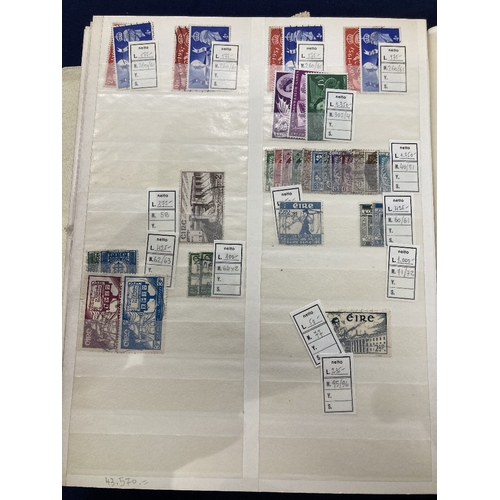 41 - STAMPS Europe mainly used accumulation in stock book, including better early Denmark airmails to 1kr... 