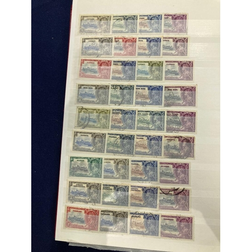 47 - STAMPS British Commonwealth mint and used in red stockbook, some duplication but not extensive, all ... 