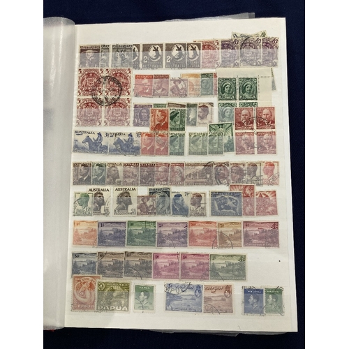 47 - STAMPS British Commonwealth mint and used in red stockbook, some duplication but not extensive, all ... 