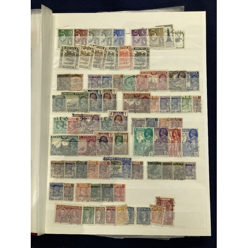 47 - STAMPS British Commonwealth mint and used in red stockbook, some duplication but not extensive, all ... 