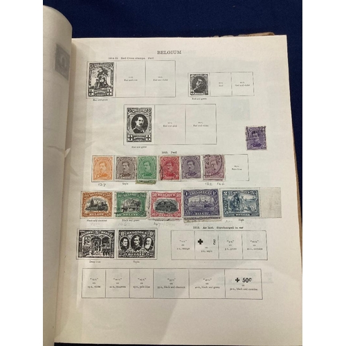 64 - STAMPS Pair of Foreign Ideal Albums up to 1930's, reasonable condition with scattered stamps, includ... 