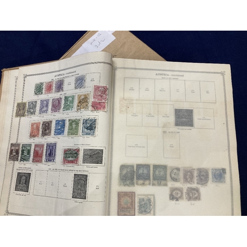 64 - STAMPS Pair of Foreign Ideal Albums up to 1930's, reasonable condition with scattered stamps, includ... 