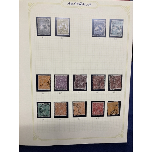 95 - STAMPS British Commonwealth album with used issues QV to early QEII