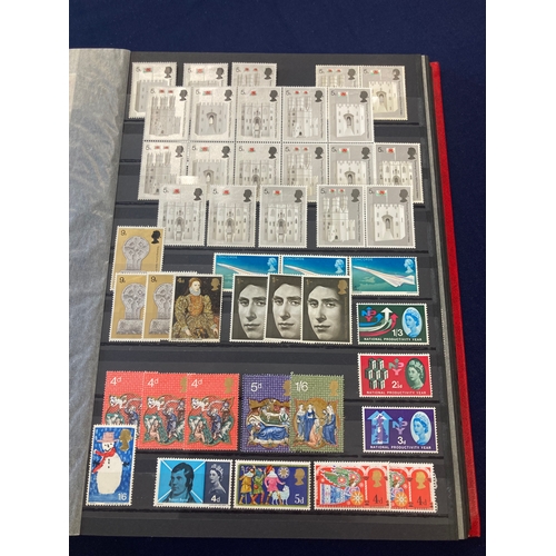 136 - STAMPS FOR CHARITY Mint GB stamps in stock book both decimal and pre-decimal issues being sold on be... 