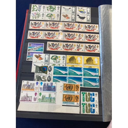 136 - STAMPS FOR CHARITY Mint GB stamps in stock book both decimal and pre-decimal issues being sold on be... 