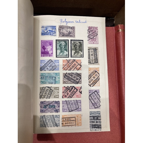 101 - STAMPS Box of various all World old albums plus catalogues FDC's etc