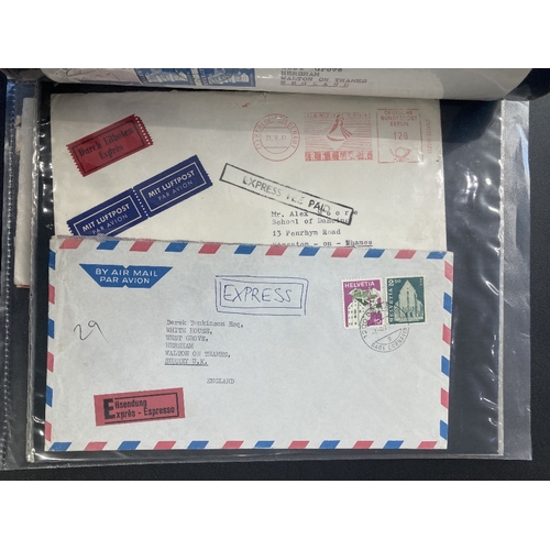 182 - STAMPS Album of Express and Special Delivery covers 1940's to 1970 GB and Foreign (81 items)