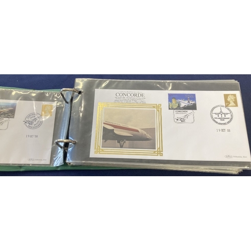 223 - STAMPS Album of Benham Concorde covers issue between 1976 and 2015