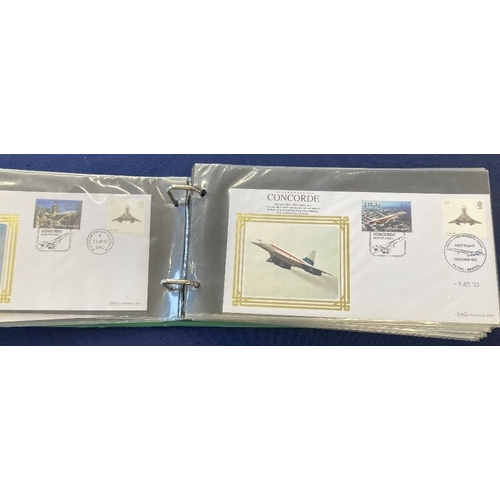 223 - STAMPS Album of Benham Concorde covers issue between 1976 and 2015