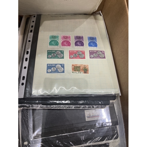 24 - STAMPS Large box on Commonwealth pages , stock pages etc , mint and used all reigns, viewing recomme... 