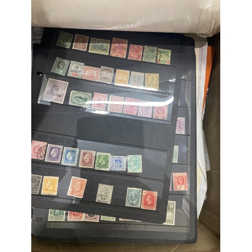 24 - STAMPS Large box on Commonwealth pages , stock pages etc , mint and used all reigns, viewing recomme... 