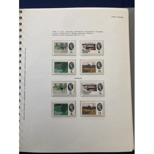 258 - STAMPS GREAT BRITAIN QEII pre-decimal unmounted mint collection in GB Collecta album including phosp... 