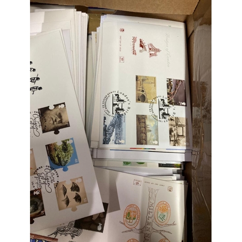 289 - STAMPS FIRST DAY COVERS Large box of mainly Stuart FDC's up to about 2012