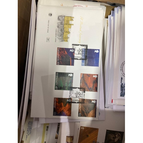 289 - STAMPS FIRST DAY COVERS Large box of mainly Stuart FDC's up to about 2012