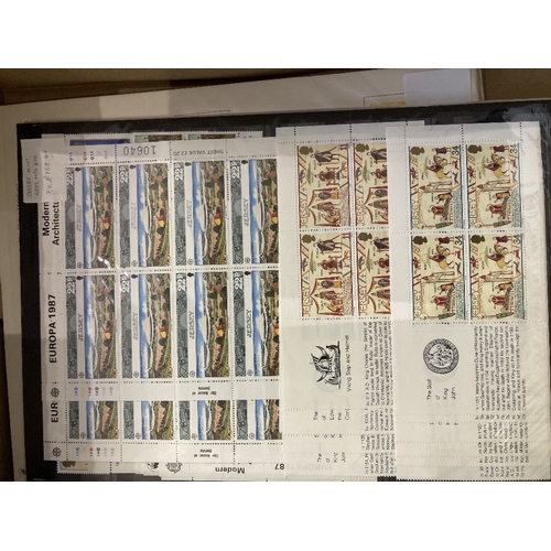 304 - STAMPS Jersey mint issues on stock pages face vale stated to be £2,528